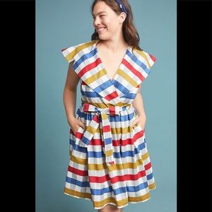ANTHROPOLOGIE MAEVE Cricket Club Gingham Dress 10